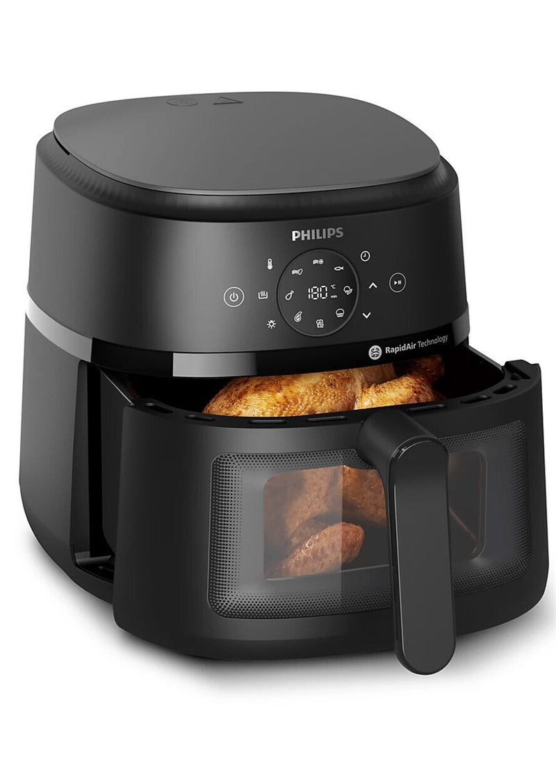 Philips Philips Airfryer 2000 series 6.2L,9 preset functions,see-through Cooking window,HomeID App,Deliciously crisp with RapidAir technology- NA230/09 6.2 L 1700 W NA230/09 BLACK - Image 3