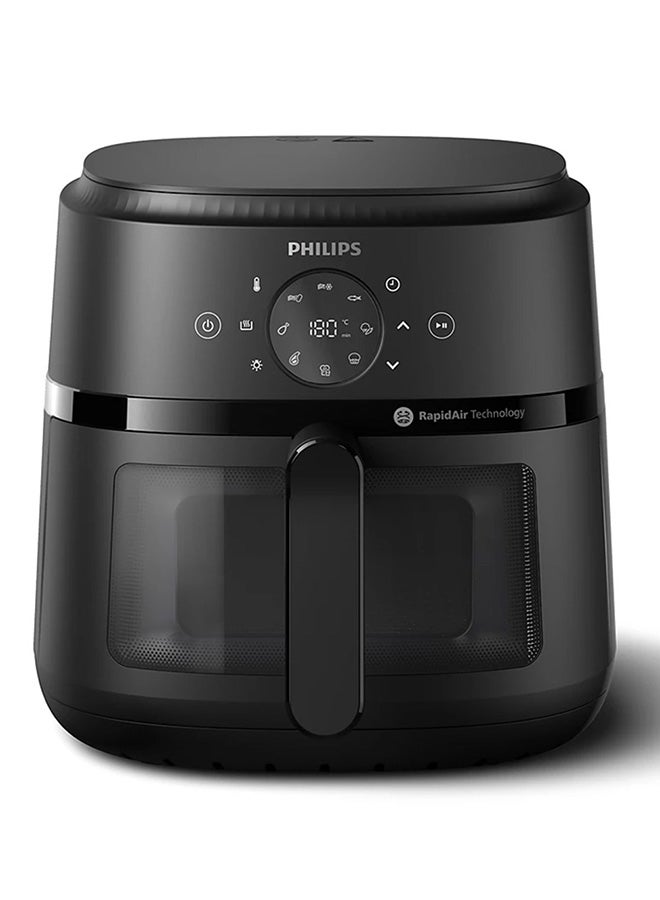 فيليبس قلاية فيليبس الهوائية 2000 سلسلة 6.2 لتر، 9 وظائف مسبقة، نافذة طهي شفافة، تطبيق HomeID، مقرمشة لذيذة بتقنية RapidAir - NA230/09 - Image 1