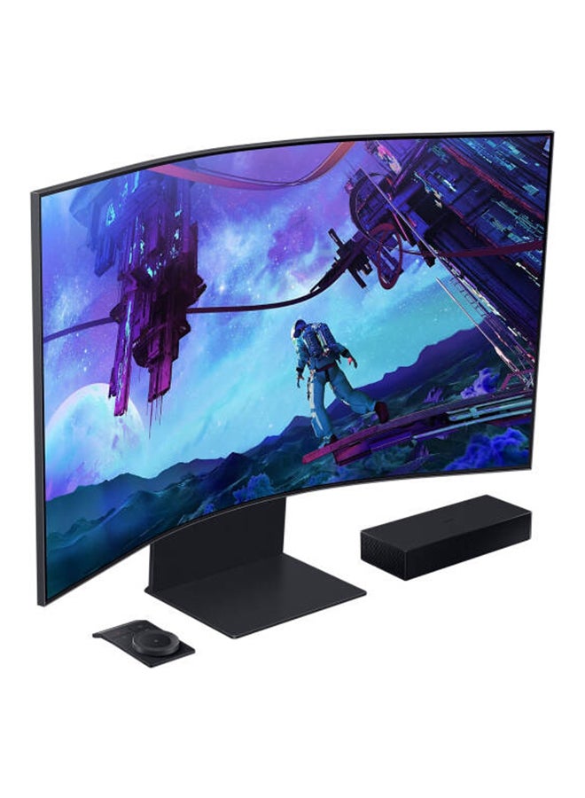 Samsung G97NC Odyssey Ark Curved Gaming Monitor, 55" UHD 165Hz Display, 16 9 Quantum Mini-LED Panel, 1ms (GtG) Response TIme, 1.07B Colors with HDR10+, Quad Speakers, Remote, LS55CG97WNMXUE black  - Image 3