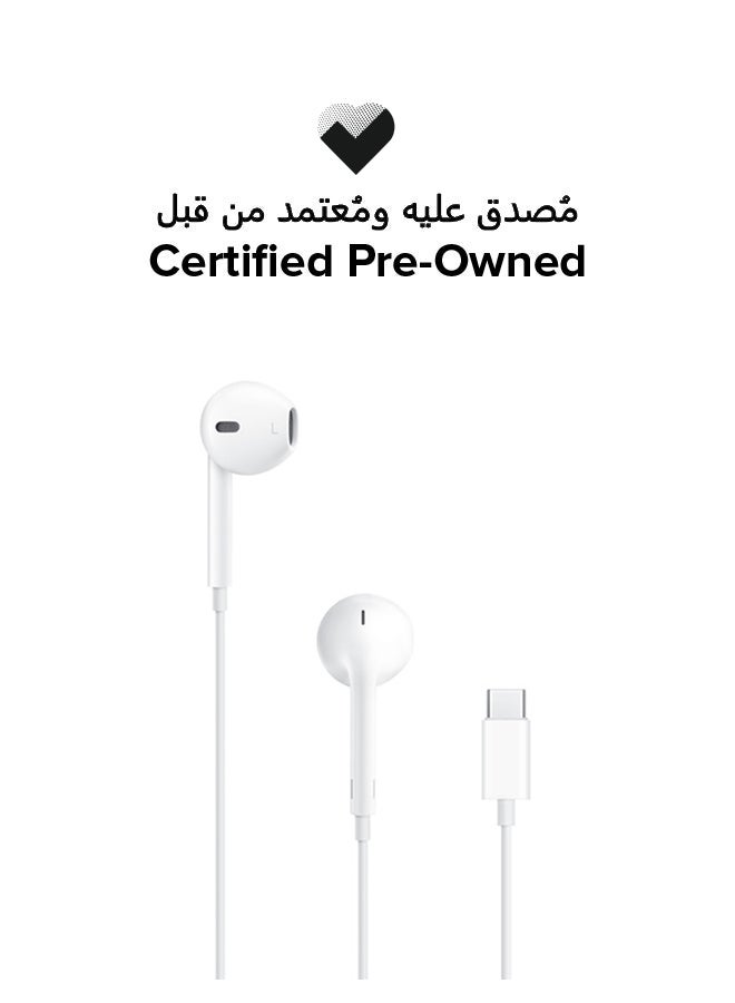 Apple Certified Pre Owned - Earpods With USB-C - White - Image 1