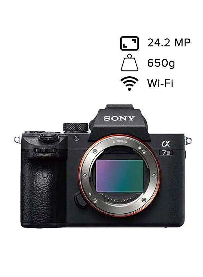 سوني كاميرا مرآة بدون إطار كاملة الإطار Alpha A7 III مجددة - Image 3