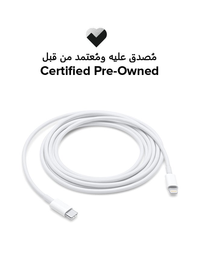Apple Certified Pre Owned - USB-C To Lightning Cable - 2 Meter White - Image 1