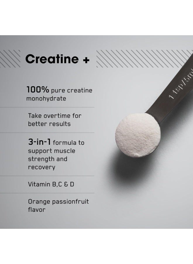 Optimum Nutrition Creatine Plus Powder, Orange Passionfruit Flavor, Creatine Monohydrate with Electrolytes & Vitamins B, C, D, 40 Servings, 360g - Image 2