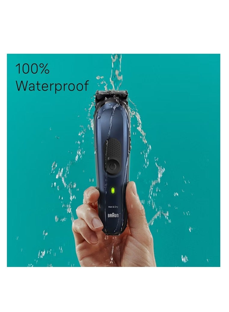 براون مجموعة العناية MGK7421 للرجال 10 في 1 أدوات تصفيف بشفرة معدنية 100 دقيقة من التشغيل اللاسلكي - Image 5