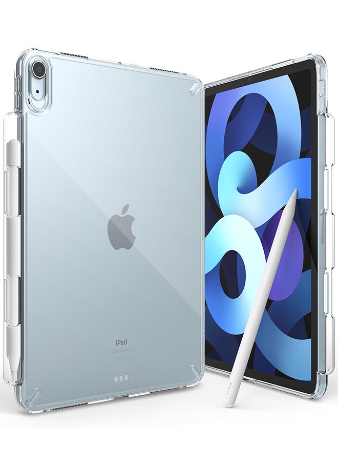 Ringke Fusion Case for iPad Air 11" (M3 2025) / (M2 2024), iPad Air (4th and 5th) Transparent Hard Back Shockproof Pencil Holder -Clear clear - Image 1