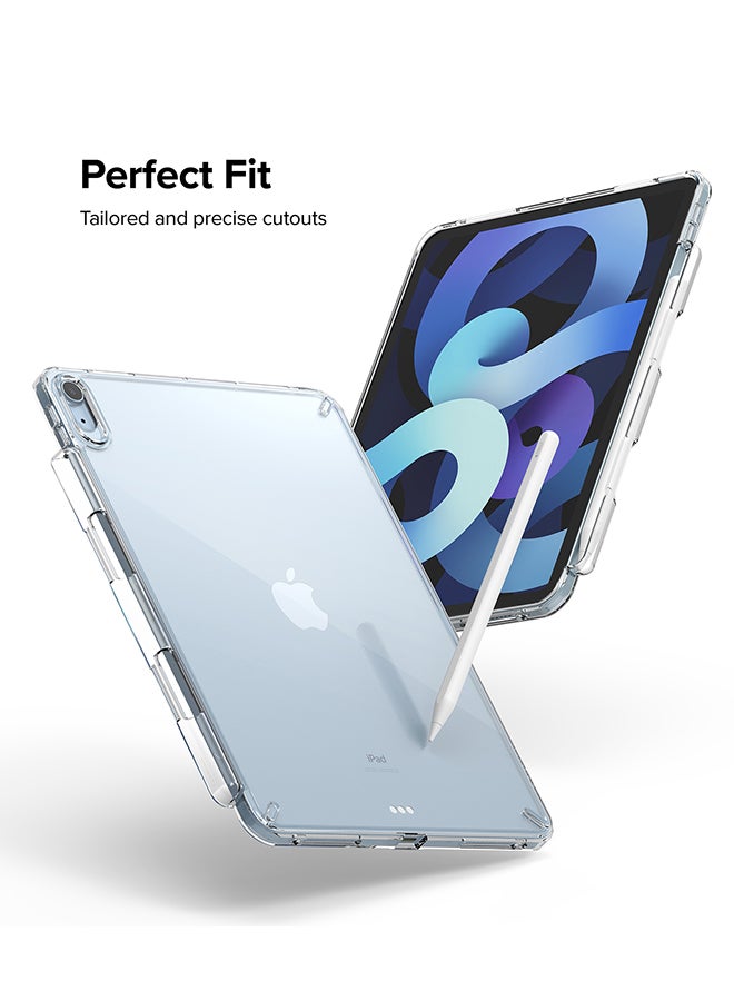 Ringke Fusion Case for iPad Air 11" (M3 2025) / (M2 2024), iPad Air (4th and 5th) Transparent Hard Back Shockproof Pencil Holder -Clear clear - Image 3