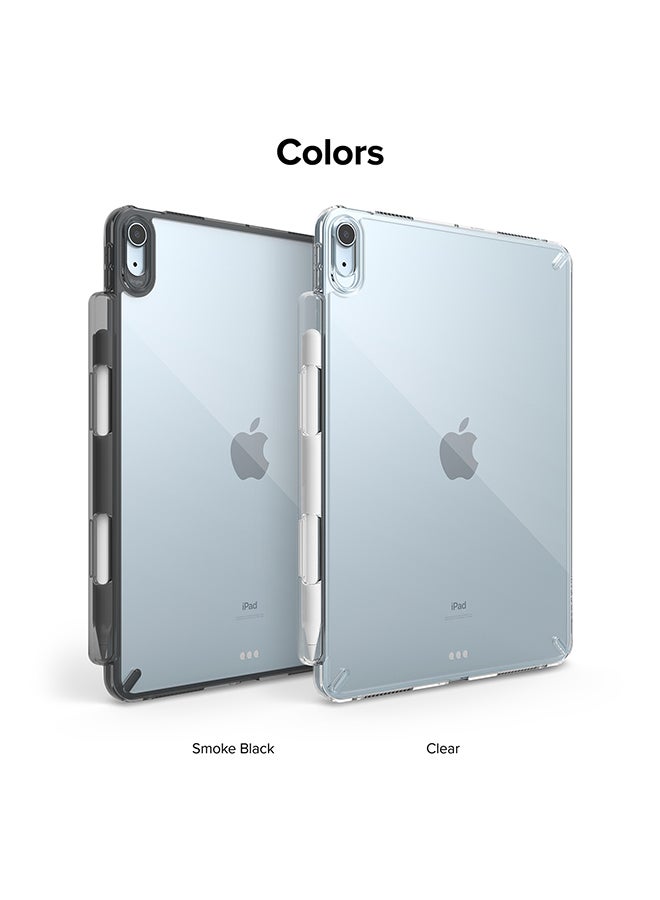 Ringke Fusion Case for iPad Air 11" (M3 2025) / (M2 2024), iPad Air (4th and 5th) Transparent Hard Back Shockproof Pencil Holder -Clear clear - Image 2