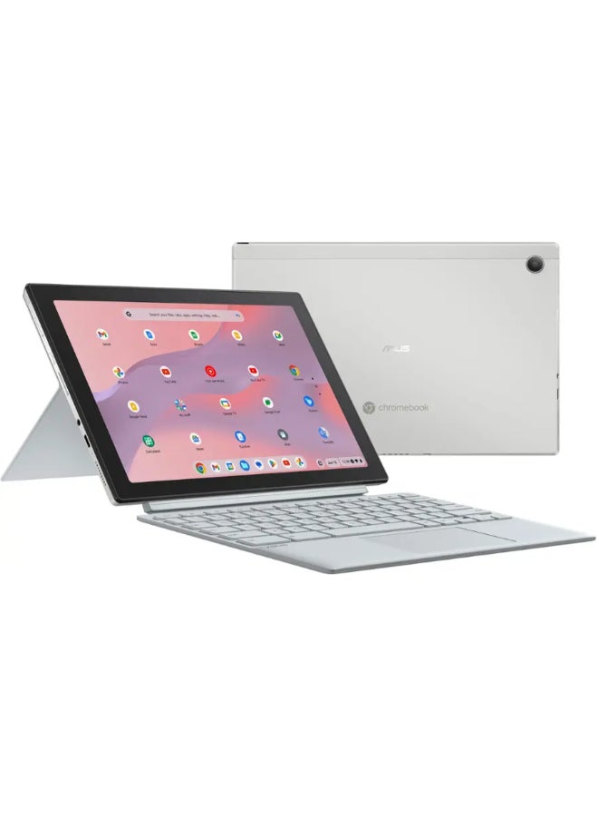 ASUS Chromebook Detachable CM3001 Laptop With 10.5-Inch Display, MediaTek Kompanio 520 Processor/4GB RAM/64GB EMMC/MediaTek Integrated Graphics/Chrome OS English Fog Silver  - Image 4