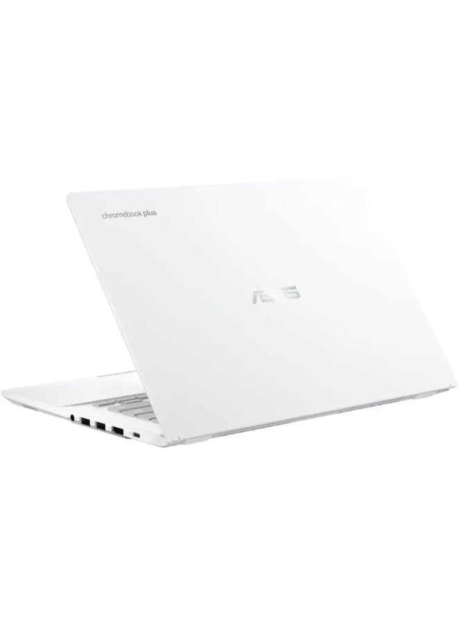 ASUS Chromebook Plus Laptop With 14-Inch FHD Touchscreen Display, Core i5 Processor/8GB RAM/128GB SSD/Intel Iris Xe Graphics/Chrome OS English Pearl White English Pearl White - Image 5