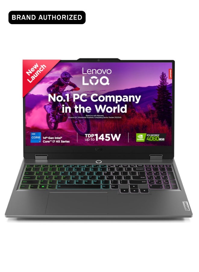 Lenovo LOQ 15IRX9 Laptop With 15.6-Inch FHD IPS Display, Core i5-13450HX Processor/24GB RAM/512GB SSD/6GB NVIDIA GeForce RTX 4050 Graphics Card/Windows 11 English/Arabic Luna Grey - Image 1