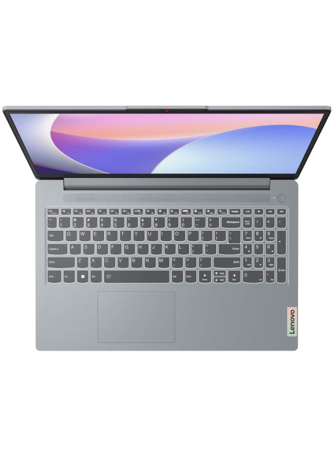 Lenovo Ideapad Slim 3 Laptop With 15.6-Inch FHD Display, AMD Ryzen 5 7520U Processor/8GB RAM/512GB SSD/AMD Radeon Graphics/Windows 11 English/Arabic Arctic Grey  - Image 4