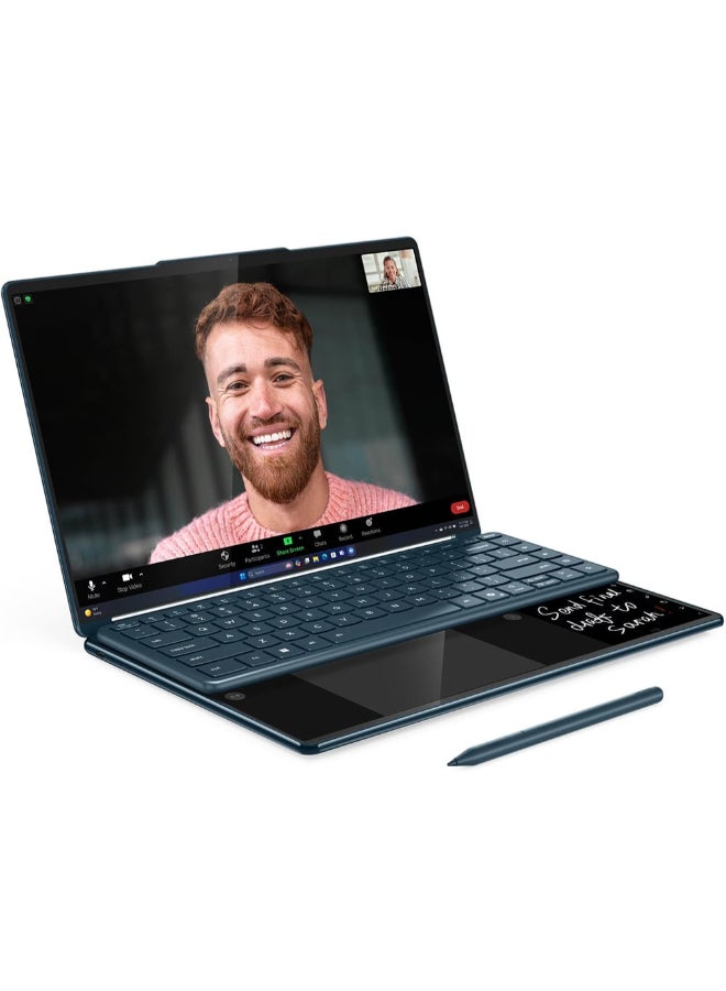 Lenovo Yoga Book 9 14IAH10 2-in-1 Convertible (2025) Laptop 2nd Series 14-Inch 2.8K Display, Core Ultra 9-285H Processor/32GB RAM/1TB SSD/Intel Arc 140T Graphics/Windows 11 Home Arabic Tidal Teal - Image 3