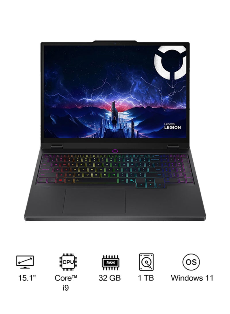 Lenovo Legion 5 15IRX10 Gaming (2025) Laptop With 15.1-Inch Display, Core i9-14900HX Processor/32GB RAM/1TB SSD/8GB NVIDIA GeForce RTX 5070 Graphics Card/Windows 11 English/Arabic Eclipse Black - Image 1