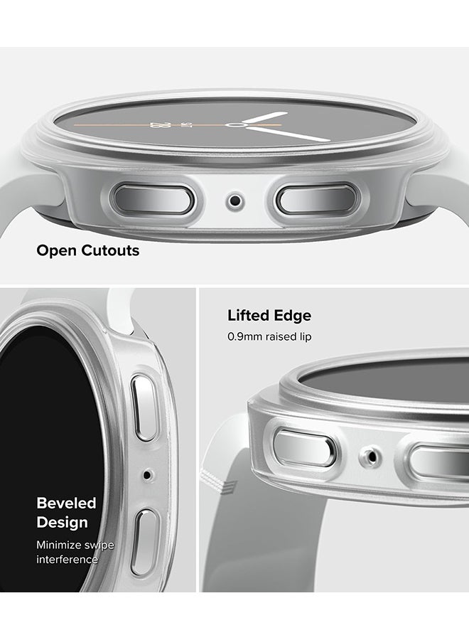 رينجك Slim For Samsung Galaxy Watch 8 44mm Case [2 Pack] Ultra Thin Lightweight Hard PC Cover - Clear & Alpine Clear Clear & Alpine Clear - Image 4