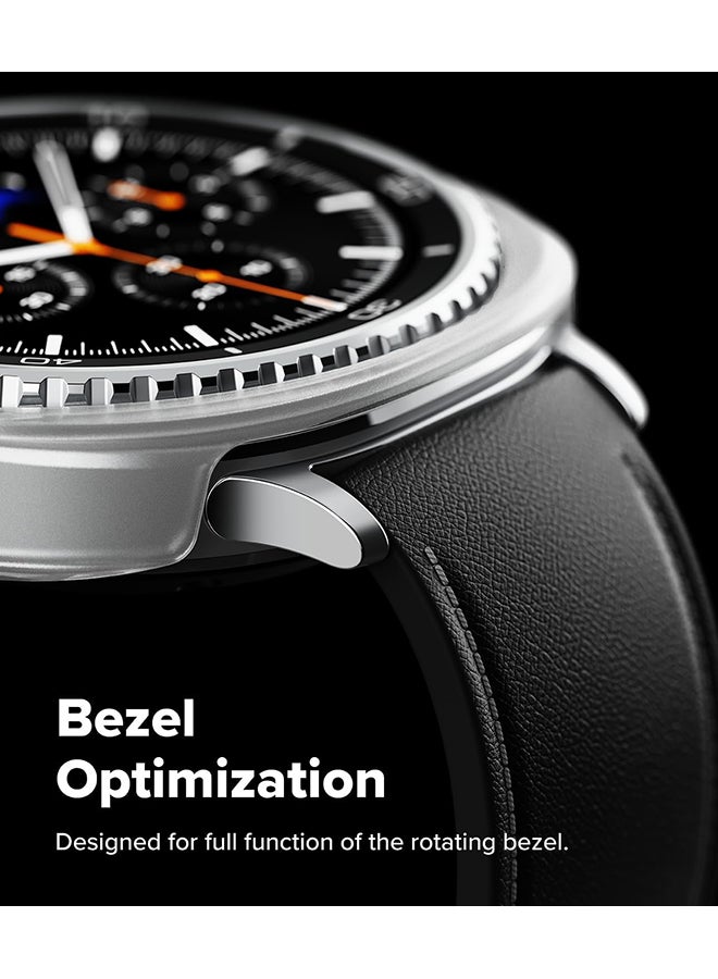 Ringke Slim For Samsung Galaxy Watch 8 Classic 46mm Case [2 Pack] Ultra Thin Lightweight Hard PC Cover - Clear & Alpine Clear Clear & Alpine Clear - Image 5