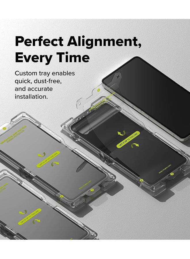 Ringke Dual Easy Pro Film [Self Healing Repair Coating] For Samsung Galaxy Z Flip 7 Screen Protector, 4-Layer Protection with Easy Installation Tool -2 Pack - Image 3