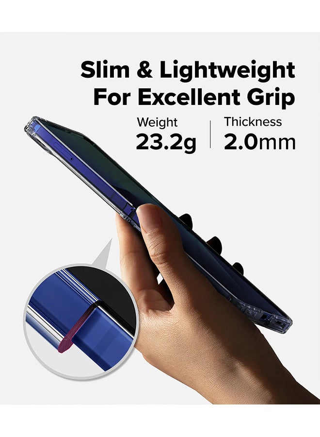 Ringke Fusion For Samsung Galaxy Z Flip 7 Case Slim Transparent Protective Cover with Shockproof Bumper Phone Case Cover - Dry Flowers clear - Image 4