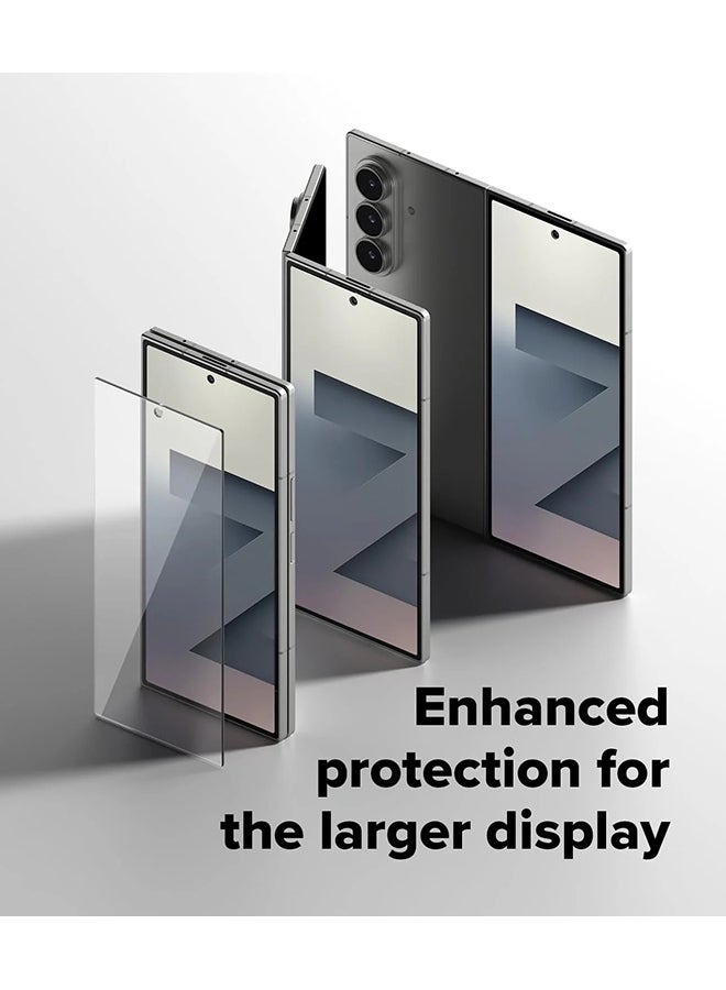 Ringke Cover Display Easy Slide [Super Easy to Install] For Samsung Galaxy Z Fold 7 Screen Protector, Premium 9H Hardness Tempered Glass - 2 Pack - Image 3