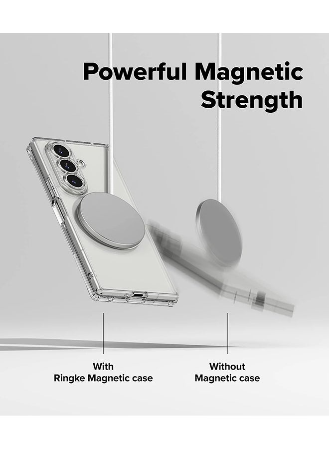 Ringke Fusion Magnetic Case For Samsung Galaxy Z Fold 7 [For MagSafe] Transparent PC Hard Back Shockproof Soft TPU Bumer Phone Cover -Clear clear - Image 4