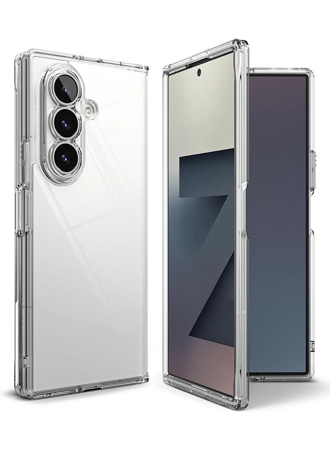 Ringke Fusion For Samsung Galaxy Z Fold 7, Translucent Anti-Scratch Hard PC Back Shockproof TPU Bumper Protective Phone Cover -Clear clear - Image 1