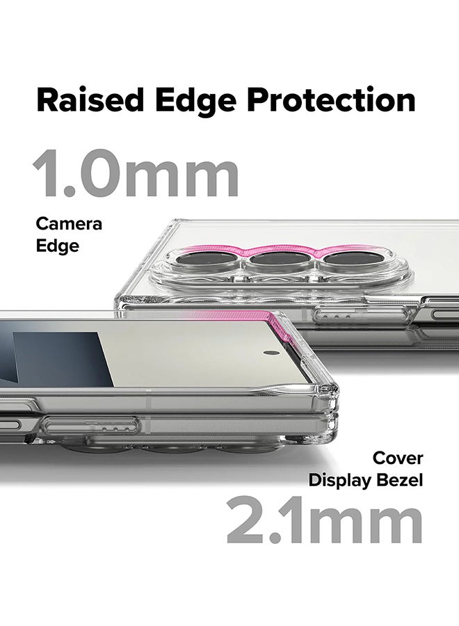Ringke Fusion For Samsung Galaxy Z Fold 7, Translucent Anti-Scratch Hard PC Back Shockproof TPU Bumper Protective Phone Cover -Clear clear - Image 5