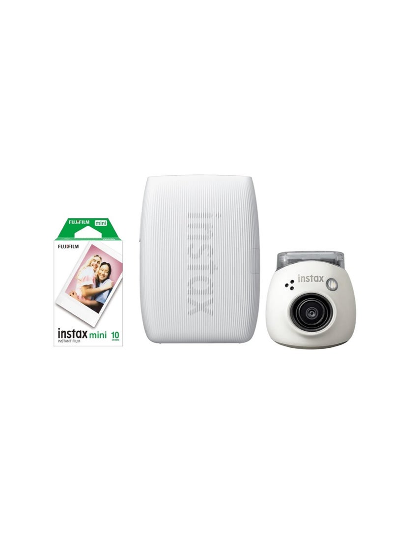 FUJIFILM INSTAX MINI LINK 3 Smartphone Printer Link Pal Bundle Box (Clay White) White  - Image 1
