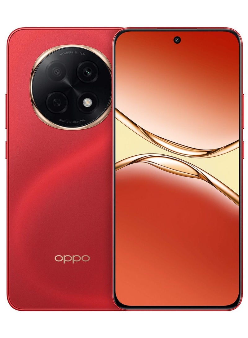 أوبو A5 برو 5G ثنائي الشريحة 8 جيجابايت رام 256 جيجابايت روم أحمر - النسخة الدولية - Image 1