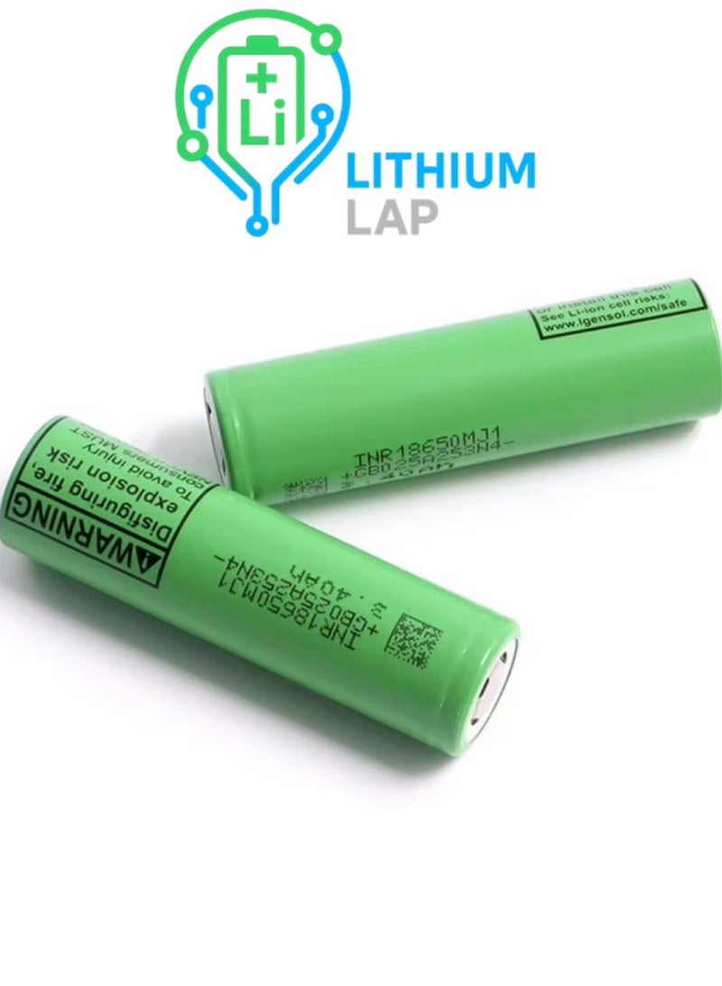 LG 3500 mAh LG 18650 Lithium-Ion Battery | 1 Piece – Original & High Performance GREEN - Image 1