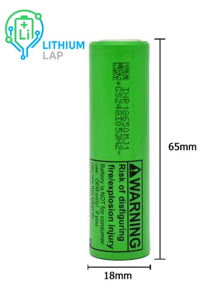LG 3500 mAh LG 18650 Lithium-Ion Battery | 1 Piece – Original & High Performance GREEN - Image 3