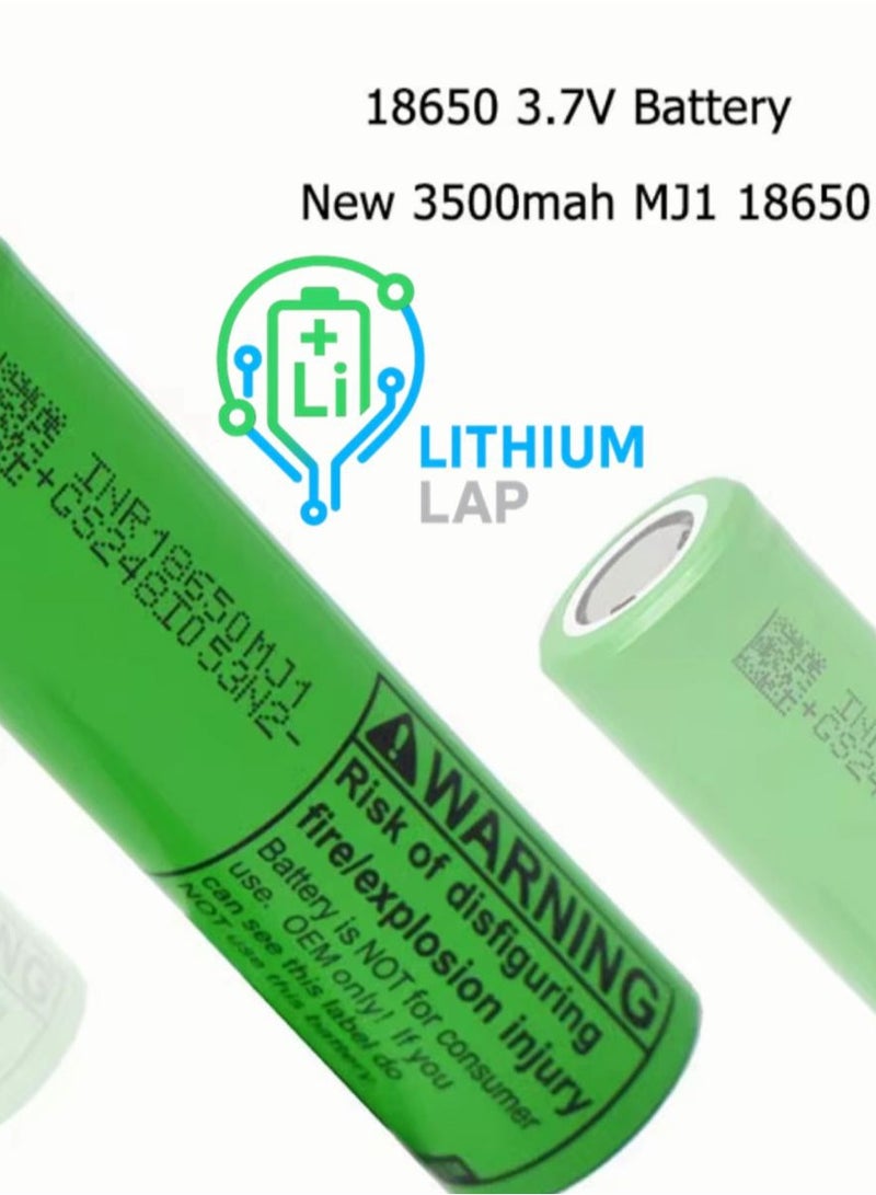 LG 3500 mAh LG 18650 Lithium-Ion Battery | 1 Piece – Original & High Performance GREEN - Image 2