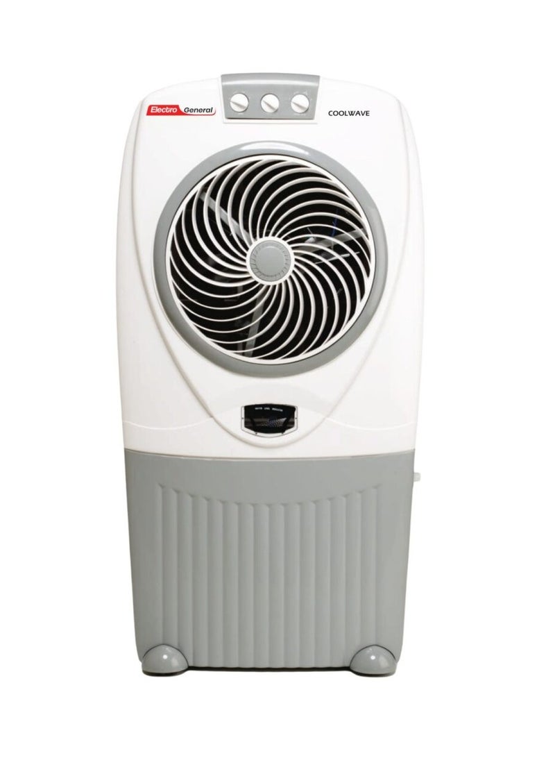 الكترو جنرال مبرد صحراوي كهربائي جنرال 70 لتر - محرك توربو قوي 195 واط، 3 مستويات سرعة، حجرة ثلج مزدوجة، خزان ماء كبير، ضوضاء منخفضة، 4 عجلات لسهولة الحركة، مثالي لتبريد الصيف - أبيض TDC-IN70L - Image 2