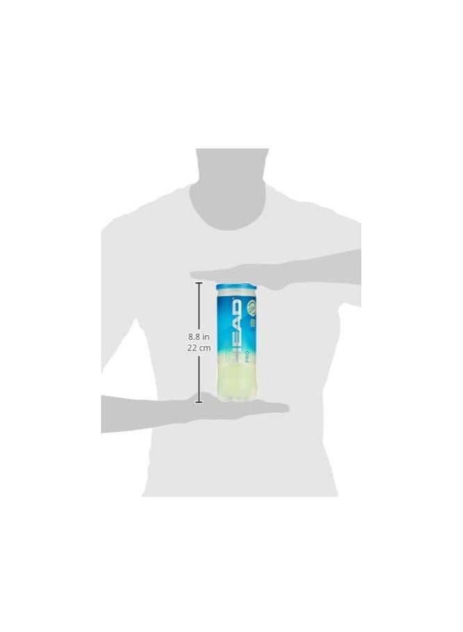 HEAD Pro Tennis Balls – Pack of 6 (2 Cans of 3) – Encore™ Durability & SmartOptik™ Visibility – Professional Grade for All Court Surfaces – Professional Tennis Racquet – High Performance | Lightweight | Power & Control - Image 3