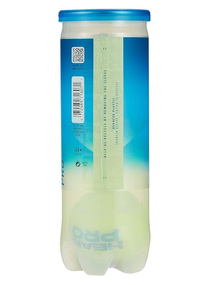 HEAD Pro Tennis Balls – Pack of 6 (2 Cans of 3) – Encore™ Durability & SmartOptik™ Visibility – Professional Grade for All Court Surfaces – Professional Tennis Racquet – High Performance | Lightweight | Power & Control - Image 2