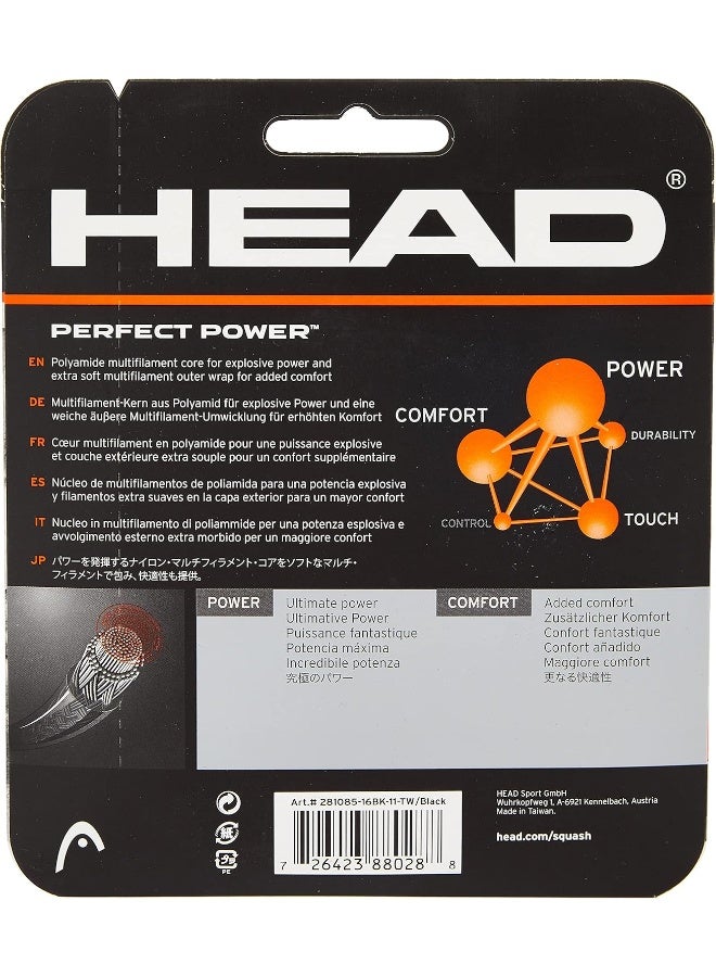 هيد Perfect Power Squash String 17L (Black) - Image 2