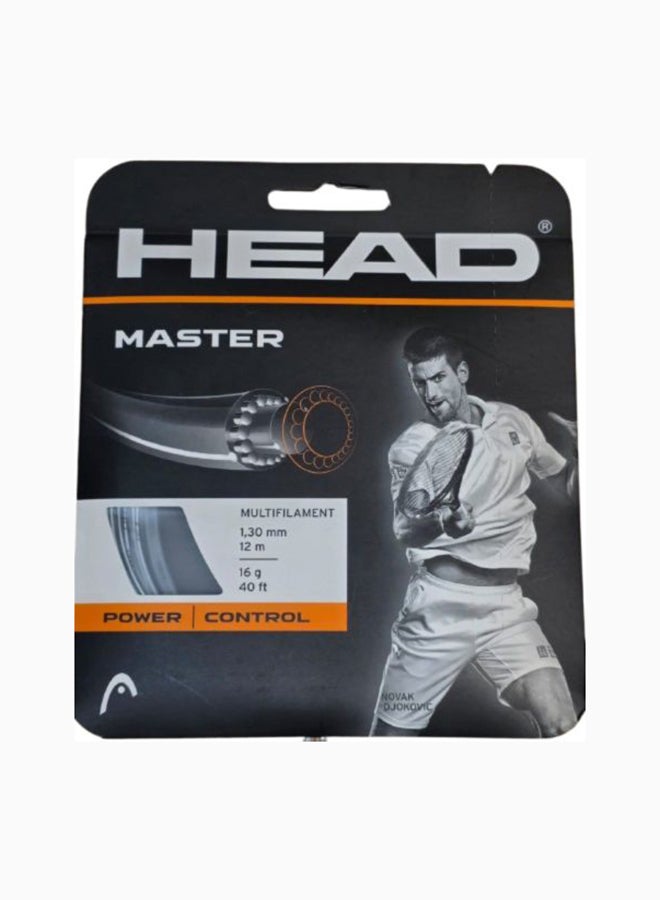 HEAD Master 16g Tennis String Set, Silver (Synthetic Gut) – Professional Tennis Racquet – High Performance | Lightweight | Power & Control - Premium tennis_strings designed for performance, durability, and comfort - Image 1