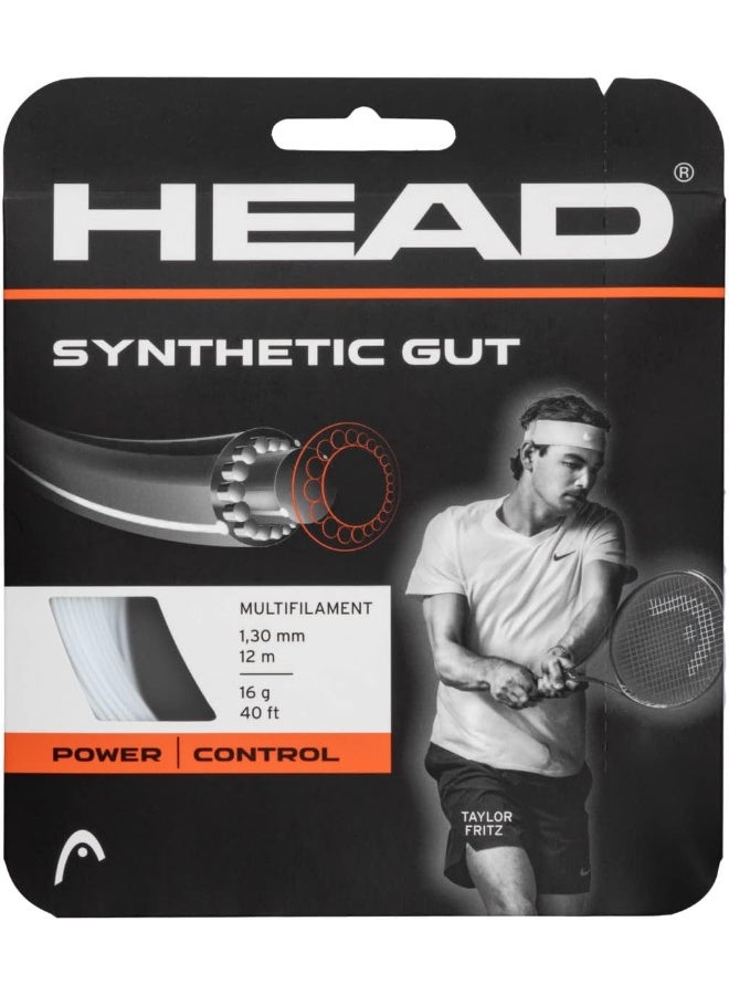 HEAD Synthetic Gut Tennis String – Comfortable Feel and Power for Recreational Players