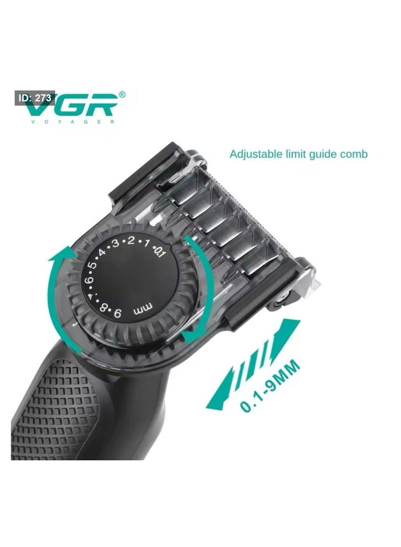 VGR V-360 Electric Shaver Beard Trimmer for Men, Waterproof And Rechargeable - Multicolour - Image 2