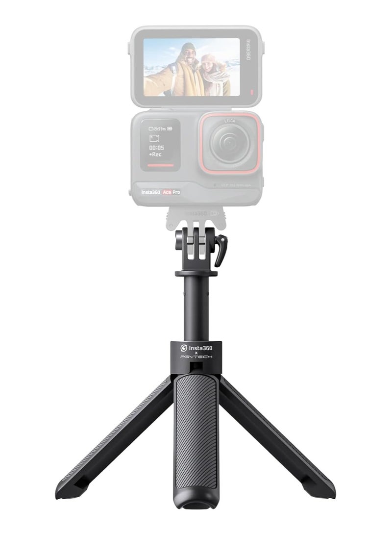 انستا 360 2-In-1 Invisible Selfie Stick + Mini Tripod Black - Image 1