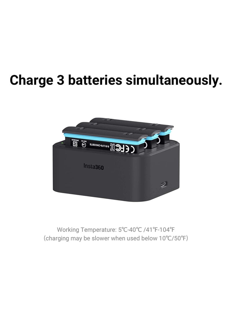 Insta360 2 Ah ONE X3 Battery Fast Charge Hub X3 HUB - Image 4