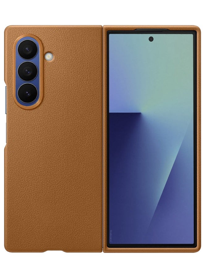 MARGOUN Leather Case Cover for Samsung Galaxy Z Fold 7, Kindsuit Case Slim and sleek - brown - Image 4