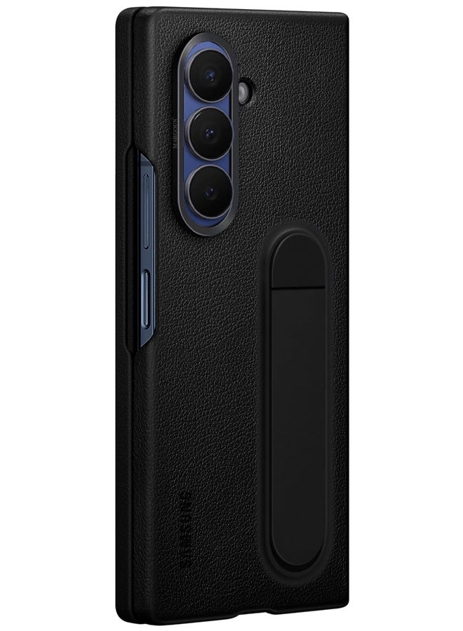 MARGOUN Leather Case Cover for Samsung Galaxy Z Fold 7, Kindsuit Case Slim and sleek with Secure Hand Grip - Black Black-G  - Image 3