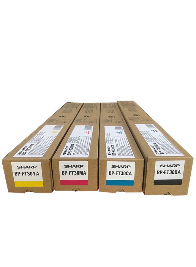 SHARP BP-FT30 Black, Cyan, Yellow, Magenta Standard Capacity Toner Cartridge for Sharp BP-30C25T Combo Pack. Black,Cyan,Yellow,Magenta  - Image 1