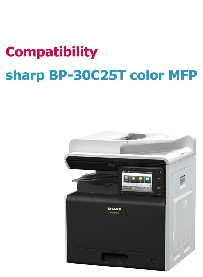 SHARP BP-FT30 Black, Cyan, Yellow, Magenta Standard Capacity Toner Cartridge for Sharp BP-30C25T Combo Pack. Black,Cyan,Yellow,Magenta  - Image 2