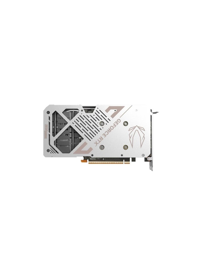 ZOTAC GAMING GeForce RTX 5060 Twin Edge OC White Edition 8GB GDDR7 128-Bit GPU, IceStorm 2.0 Dual Fan, Boost Clock 2527 MHz, DLSS 4, Ray Tracing, HDMI 2.1b & 3x DisplayPort 2.1, PCIe 4.0, Metal Backplate, Compact 2-Slot Design, VR Ready, 8K/165Hz Support, NVIDIA Reflex & AV1, White Color | ZT-B50600Q-10M  - Image 4