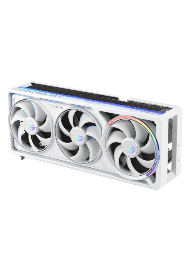 ASUS ROG Astral GeForce RTX 5080 O16G White OC Edition 16GB GDDR7 Graphics Card, 2790MHz Boost Clock, PCIe 5.0, Quad Axial-Tech Fans, Vapor Chamber Cooling, 3.8-Slot, HDMI 2.1, DisplayPort 2.1, ARGB, GPU Tweak III, Dual BIOS, White Metal Shroud, 16-Pin Power | 90YV0LV4-M0NA00 - Image 3