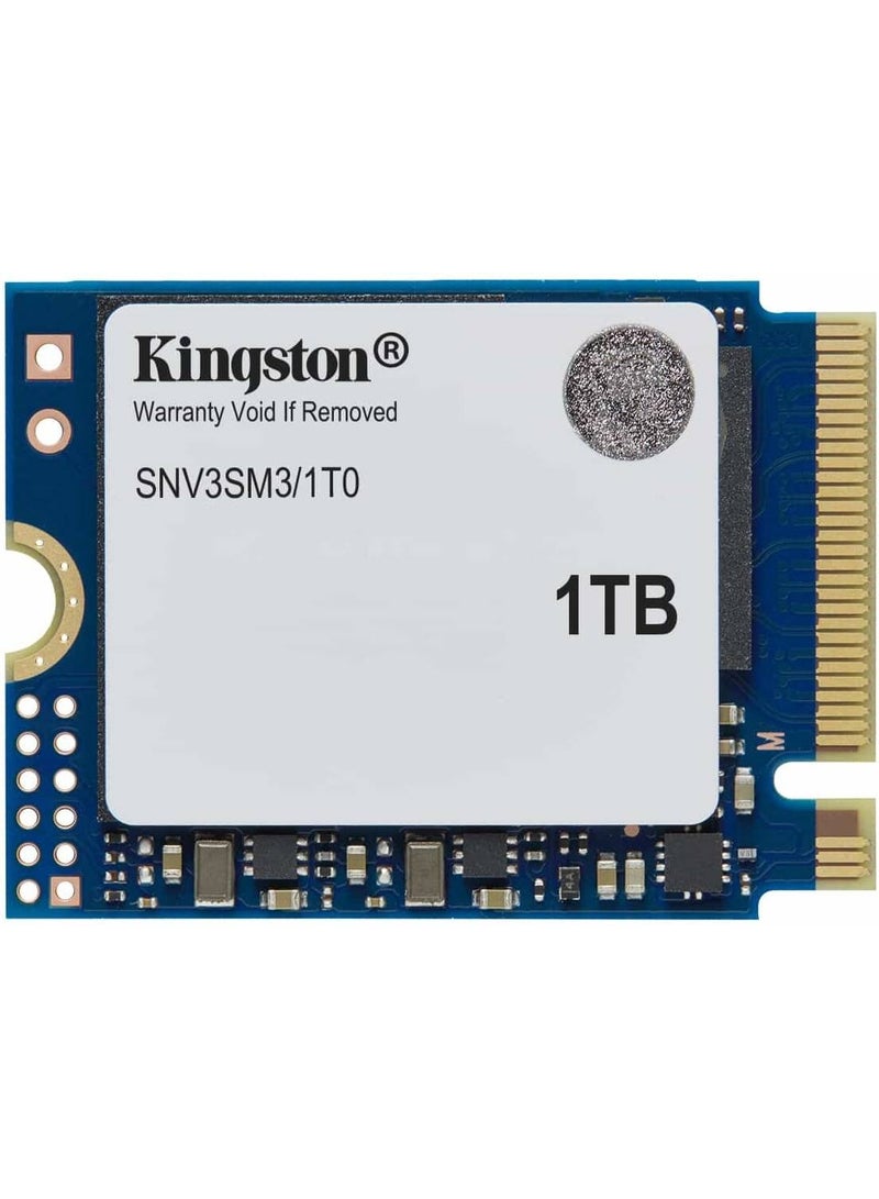 Kingston NV3 PCIe 4.0 NVMe Internal SSD, 1TB Capacity, M.2 2230 Form Factor, 6000 MB/s Sequential Read & 4000 MB/s Sequential Write Speed, 3D NAND Technology, 320 TBW Endurance | SNV3SM3/1T0 1 TB  - Image 1