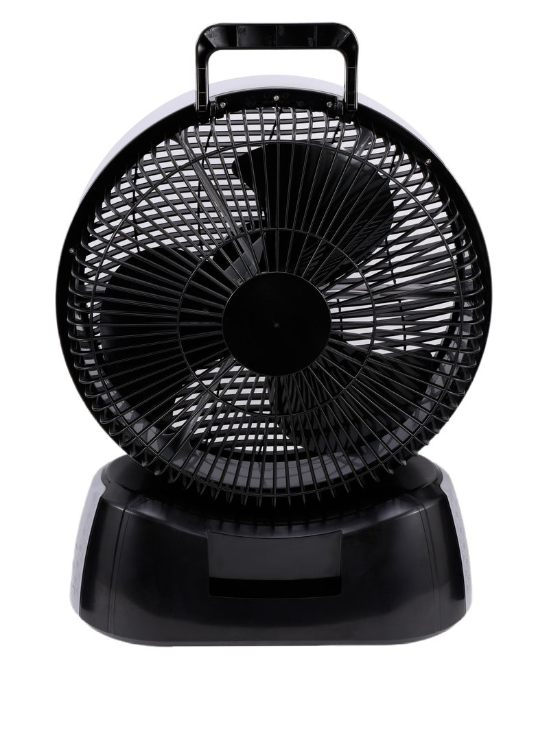 SONASHI Rechargeable Fan with AC/DC Operation and 6 Speed Settings, Fan with LED Light, Continuous Working of Fan 30Hrs and Light 36Hrs with Solar Charging and USB Charging Function, Compact Design for Cars, Outdoor, and Household Use, Remote Control SRF-212 Grey/Black - Image 3