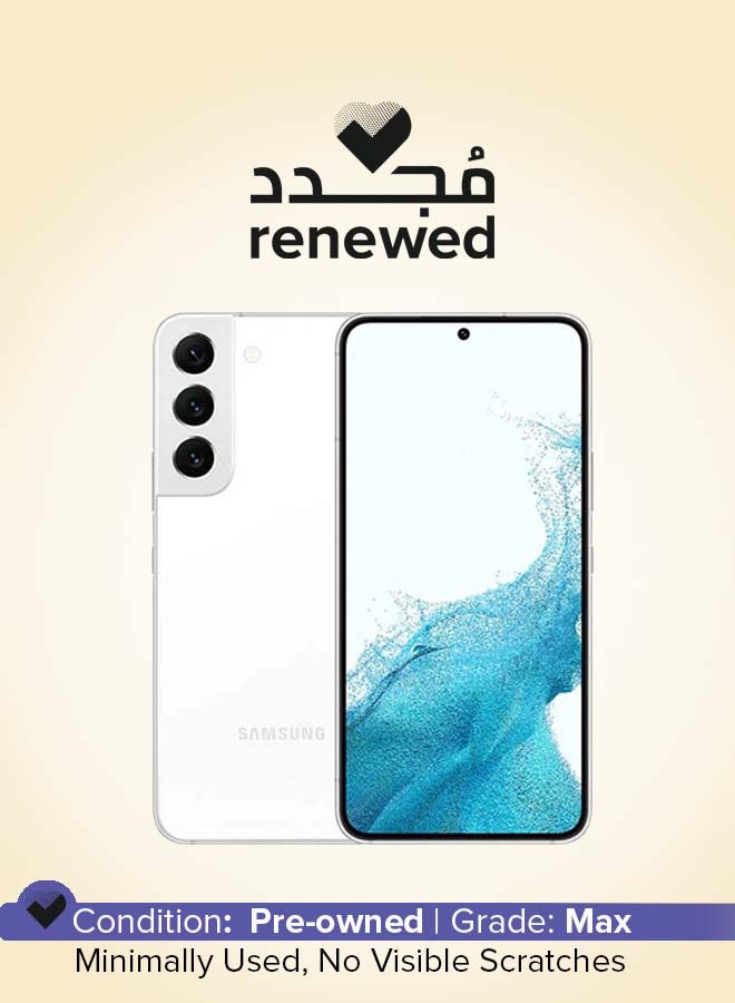 Samsung Renewed - Galaxy S22  Dual SIM Phantom White 8GB RAM 128GB 5G  - Image 1