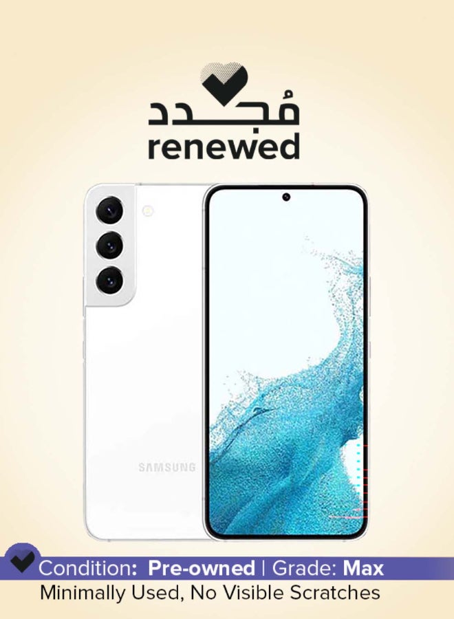 Samsung Renewed - Galaxy S22  Dual SIM Phantom White 8GB RAM 128GB 5G - International Version - Image 1