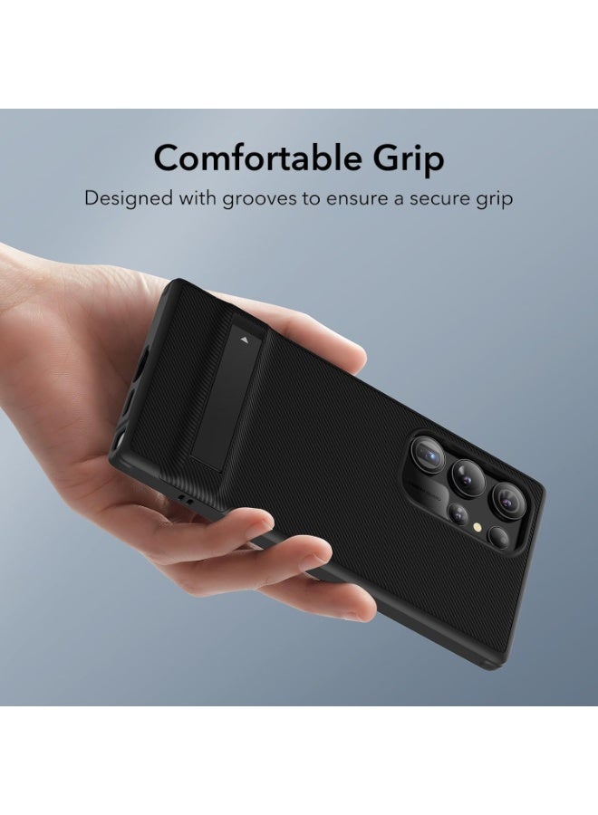 اي اس ار For Samsung Galaxy S24 Ultra Case, Kickstand S24 Ultra Cover with 3 Stand Modes, Military-Grade Drop Protection, Shockproof Slim Phone Case with Patented Kickstand, Boost Series black - Image 4